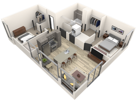 Block 17 Apartments L1C Floor Plan